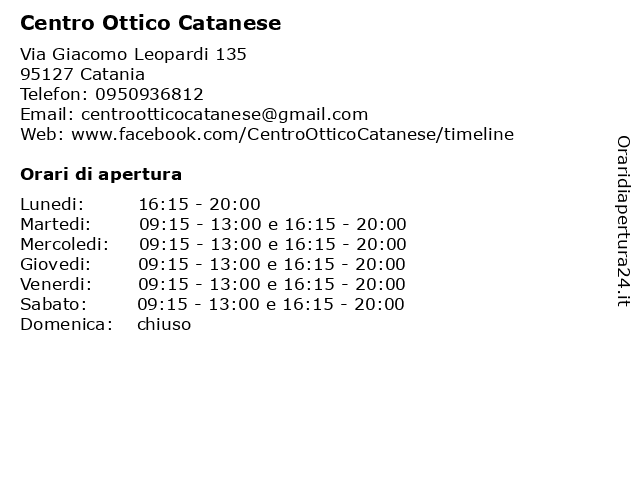 Centro ottica sale catanese